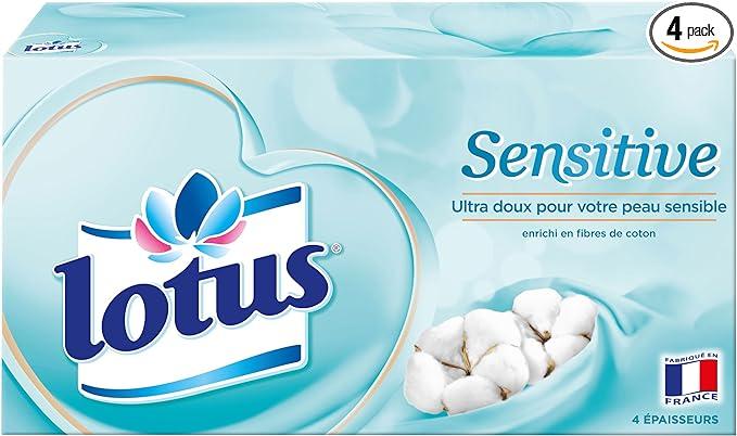 lotus sensitive tissues 4 pack of 80 each  lotus b008vad12a
