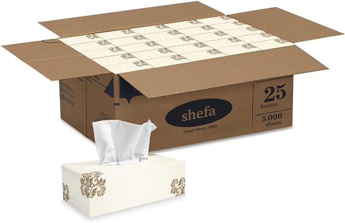 shefa facial tissues bulk paper box 32  shefa b09pvrkyyn