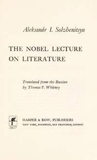 the nobel lecture on literature 1st edition aleksandr solzhenitsyn 0060139439, 9780060139438