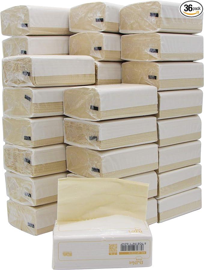drdirt bamboo facial tissue towels paper in bulk 36 packs  drdirt b07dlxbyfx