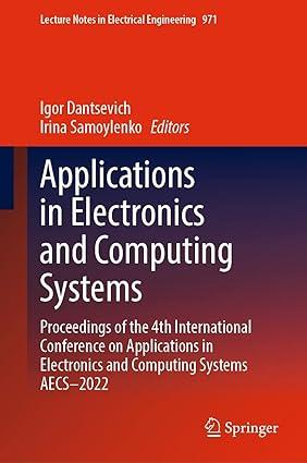 applications in electronics and computing systems proceedings of the 4th international conference on