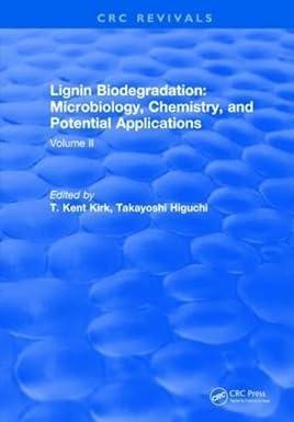 lignin biodegradation microbiology chemistry and potential applications volume ii 1st edition t.kent. kirk
