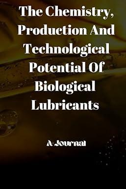 the chemistry production and technological potential of biological lubricants a journal bio based lubricants