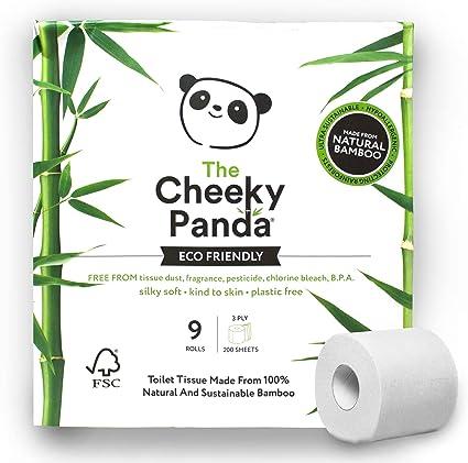the cheeky panda bamboo toilet paper  the cheeky panda b0874vff2f