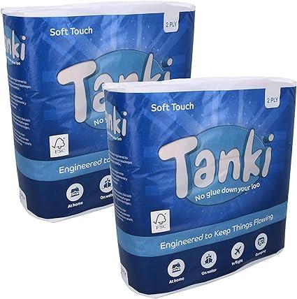tanki sustainable toilet paper 18 rolls 2-ply 200 sheets each  tanki b08mqtn5z9