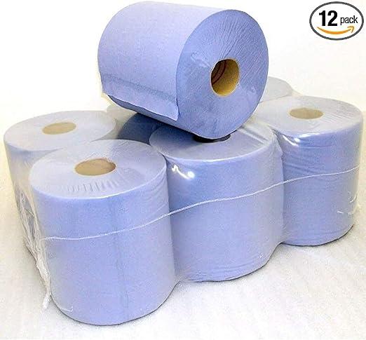 jpn centrefeed blue rolls 2-ply 12 pack paper towels  jpn b087n9yjr5
