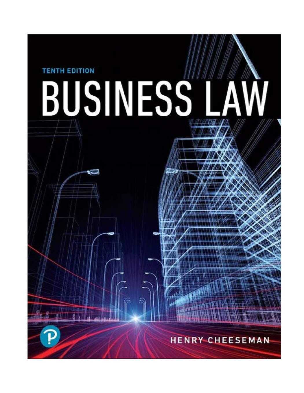 business law 1st edition henry cheeseman 0134728785, 978-0134728780
