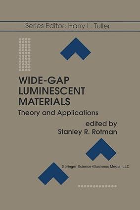 wide gap luminescent materials theory and applications 1st edition stanley r. rotman 1461368367,