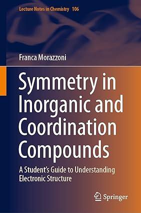 symmetry in inorganic and coordination compounds a students guide to understanding electronic structure 1st