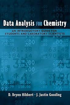 Data Analysis For Chemistry An Introductory Guide For Students And Laboratory Scientists