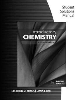 Introductory Chemistry A Foundation Student Solutions Manual