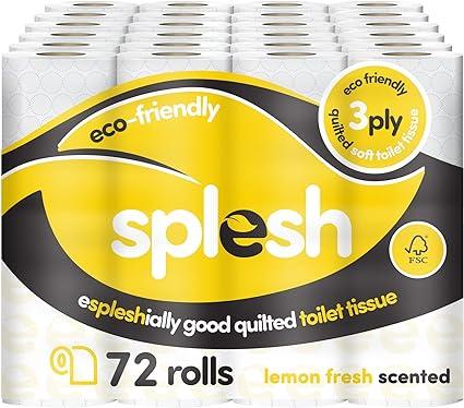 cusheen splesh eco-friendly soft and quilted toilet tissue  cusheen b08dhl51cj