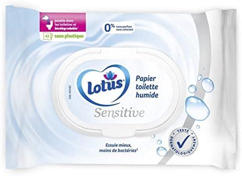 ‎entretien lotus sensitive wet toilet paper pack of 4 x 42  ‎entretien b09mg1t8rl