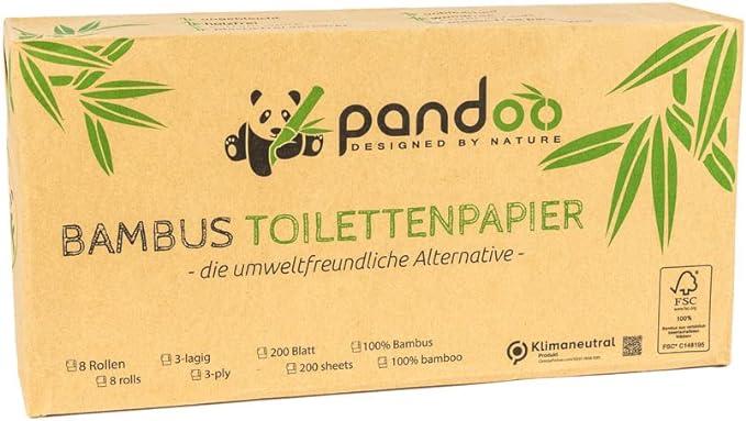pandoo 100 percent bamboo toilet paper  pandoo b07vql29q5