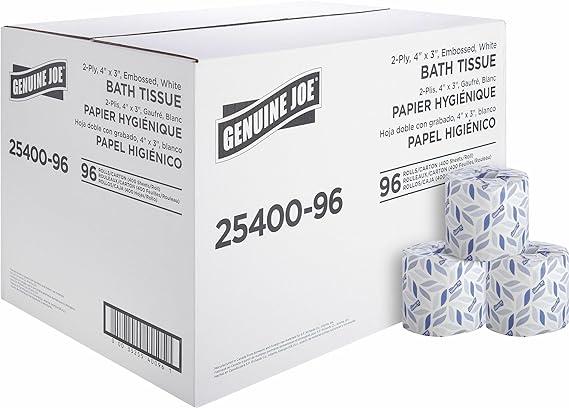 genuine joe 2-ply standard bath tissue rolls  genuine joe b08c2l7ht8