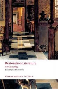 restoration literature an anthology 1st edition paul hammond 0199555192, 9780199555192