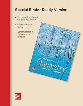 loose leaf for introductory chemistry an atoms first approach 1st edition julia burdge, michelle driessen