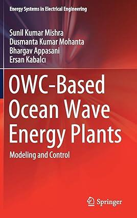 owc based ocean wave energy plants modeling and control 1st edition sunil kumar mishra, dusmanta kumar