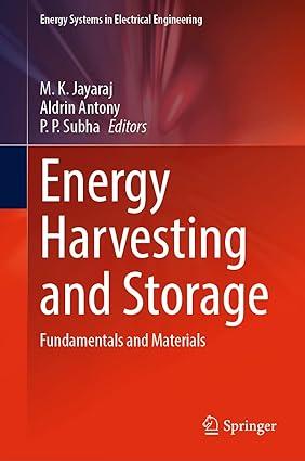 energy harvesting and storage fundamentals and materials 1st edition m. k. jayaraj, aldrin antony, p. p.