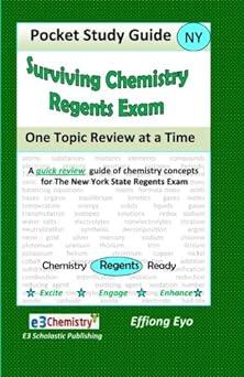 surviving chemistry regents exam one topic review at a time 1st edition effiong eyo 146097087x, 978-1460970874