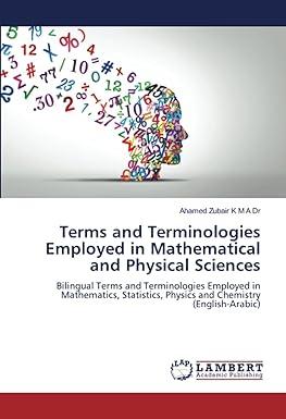 terms and terminologies employed in mathematical and physical sciences bilingual terms and terminologies