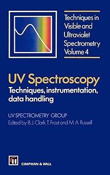 uv spectroscopy techniques instrumentation and data handling techniques in visible and ultraviolet