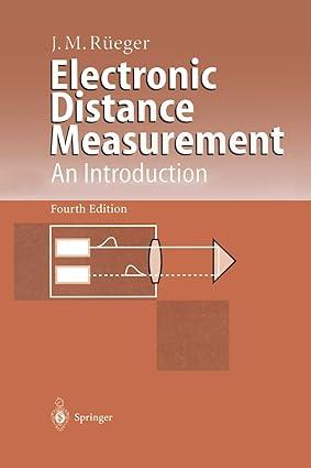 electronic distance measurement an introduction 4th edition jean m. rüeger 3540611592, 978-3540611592