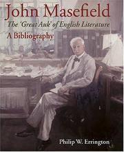john masefield the great auk of english literature: a bibliography 1st edition philip w. errington