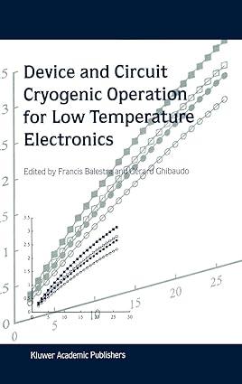 device and circuit cryogenic operation for low temperature electronics 1st edition francis balestra, g.