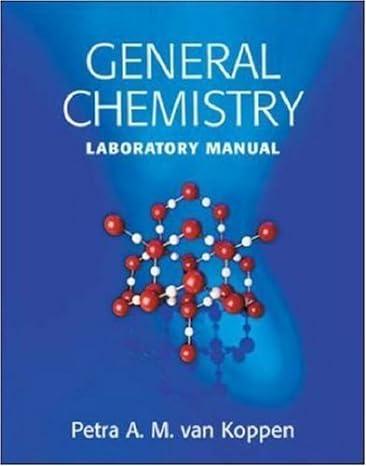 general chemistry laboratory manual 1st edition petra van koppen 0072851139, 978-0072851137