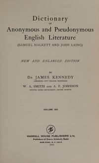 dictionary of anonymous literature 1st edition samuel halkett 0838312454, 9780838312452