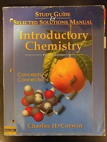 Introductory Chemistry Concepts And Connections Study Guide Solutions Manual