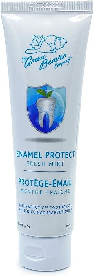the green beaver company naturapeutic toothpaste enamel protect fresh mint  the green beaver company