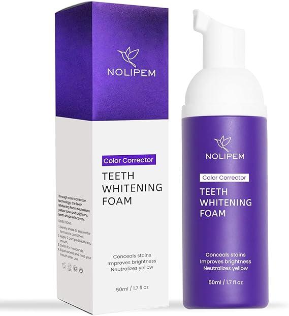 nolipem purple toothpaste for teeth whitening foam  nolipem ?b0bnckc41j