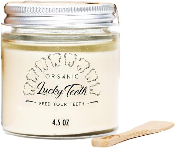 lucky teeth organic toothpaste for natural and fortifies teeth 4.5 oz  lucky teeth ?b01lxhzugs