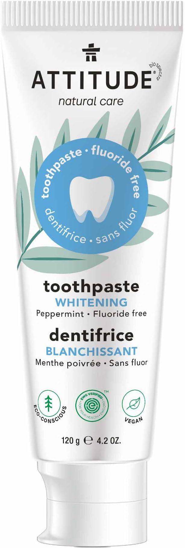 attitude fluoride-free toothpaste peppermint 120 grams  attitude ?b0b89dg4cb