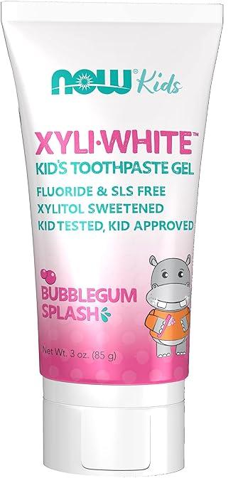 now foods solutions xyliwhite bubblegum splash toothpaste gel  now foods ?b00zslrd3i