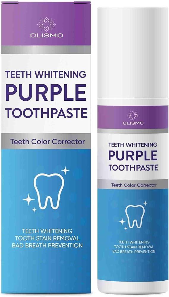 olismo purple whitening color change toothpaste  olismo b0c9qwkd17