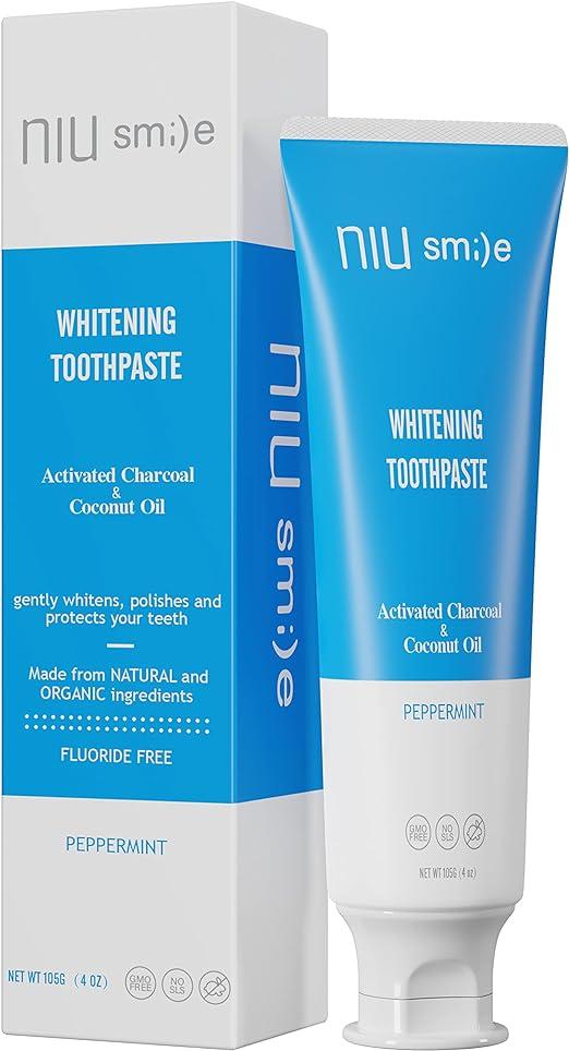 niusmile teeth whitening toothpaste with activated charcoal  niusmile ?b0917pn39f