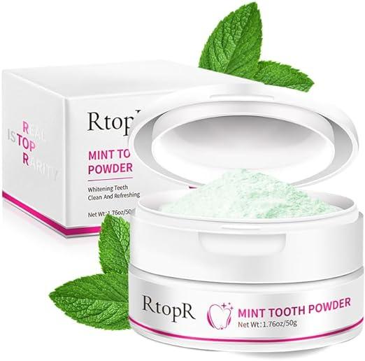 rtopr natural mint tooth powder for stronger teeth  rtopr b0cffpg28f