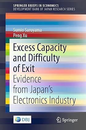 excess capacity and difficulty of exit evidence from japans electronics industry 1st edition sumio saruyama,