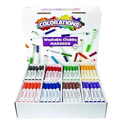 colorations washable chubby markers pack of 200  colorations b01hzmnju8