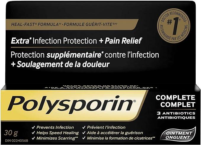 polysporin complete antibiotic 30g  polysporin b08v9gqt5v