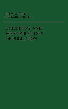 chemistry and ecotoxicology of pollution environmental science and technology a wiley inter science series of