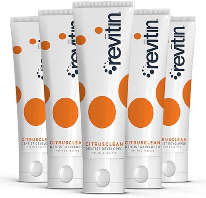 revitin natural toothpaste and prebiotic oral therapy 5 pack  revitin ?b0749cmq5j