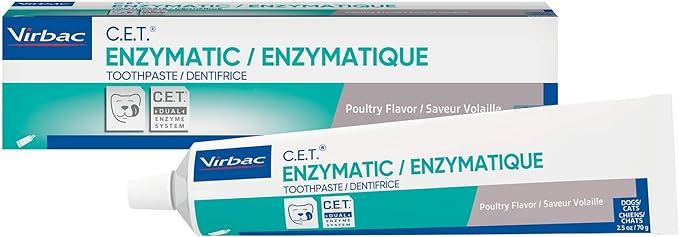 virbac enzymatic toothpaste poultry flavor 2.5 oz tube  virbac b00rzdxa7k