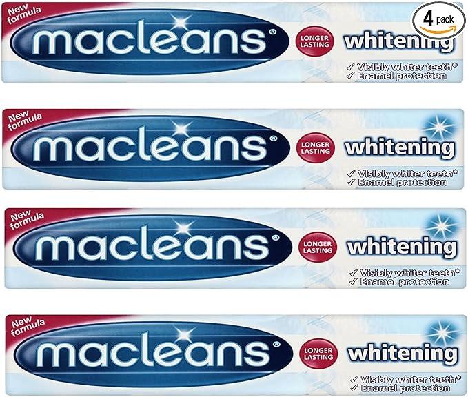 macleans whitening toothpaste 100ml pack of 4  macleans b012t6icj8