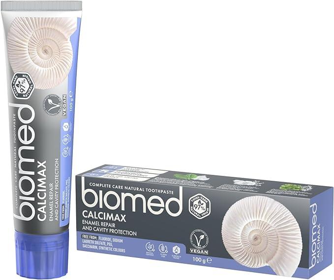 biomed calcimax 97 percent natural toothpaste  biomed b0725m67f1