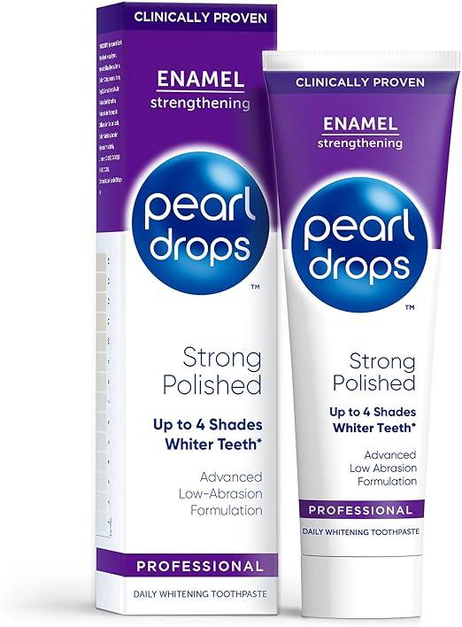 pearl drops strong white polished mint flavour toothpaste 75ml  pearl drops b07dwdf6kh