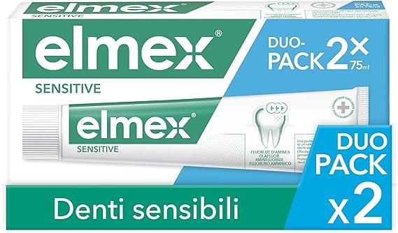 elmex sensitive toothpaste 2 x 75ml  elmex b07ygnpt2f
